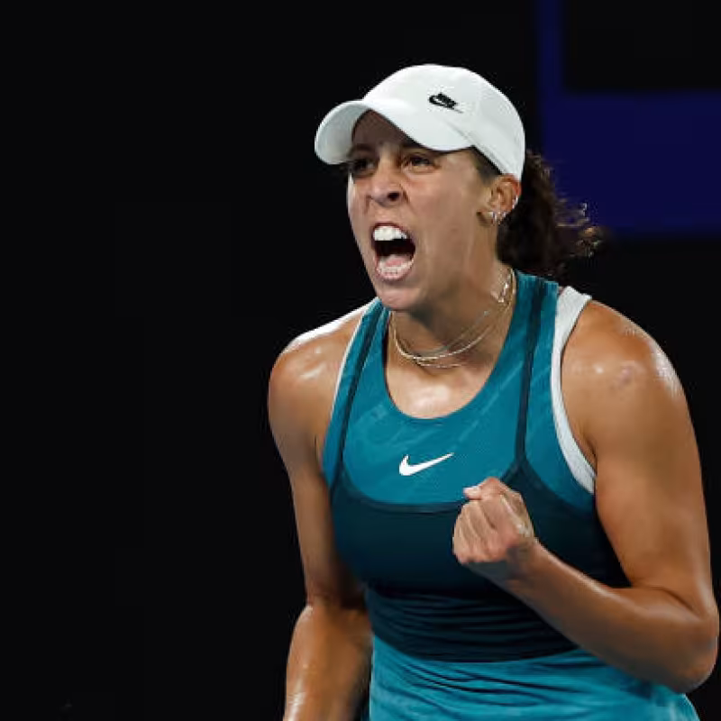 Madison Keys advanced to the round of 16 at the Australian Open. Source: Getty