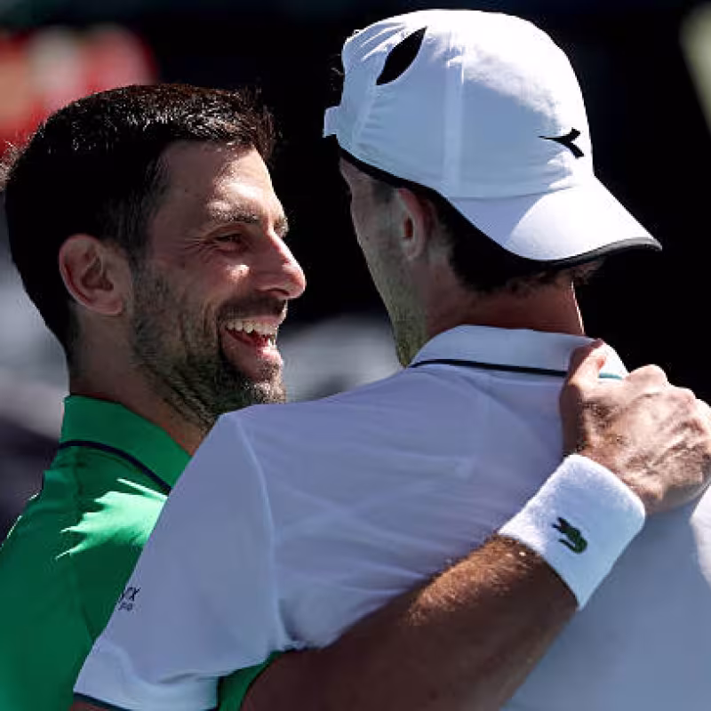 Maestrelli surrenders to Djokovic: "When he steps up, it seems like nothing can go wrong." Photo: Getty