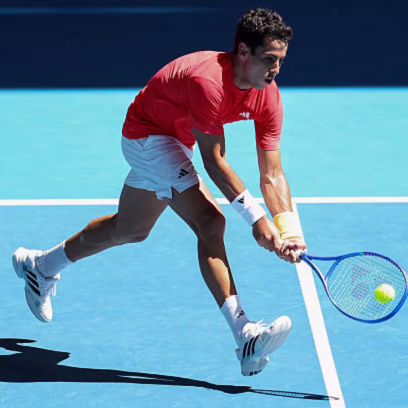 Munar strikes fear with a powerful victory against Altmaier. Photo: Getty