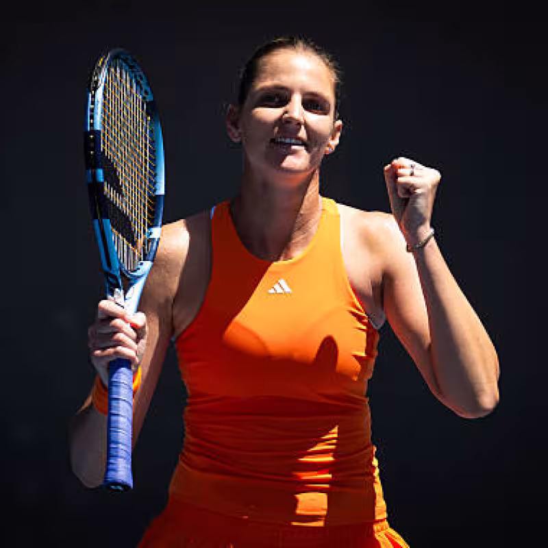 Karolina Pliskova, at the Australian Open 2026. Photo: gettyimages