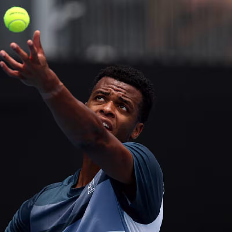 Mpetshi Perricard prevails over Bautista in Auckland. Photo: Getty