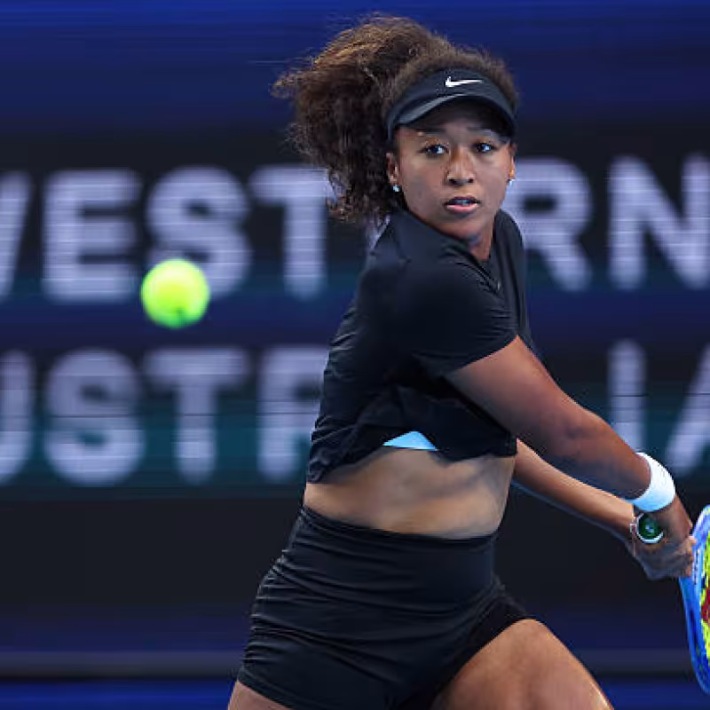 Naomi Osaka, motherhood at United Cup 2026. Photo: gettyimages