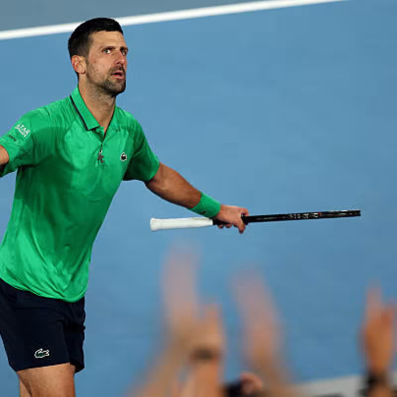 Novak Djokovic, benefited by opponent's withdrawal. Photo: gettyimages