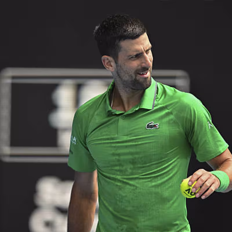 Novak Djokovic, angry with Wilander. Photo: gettyimages