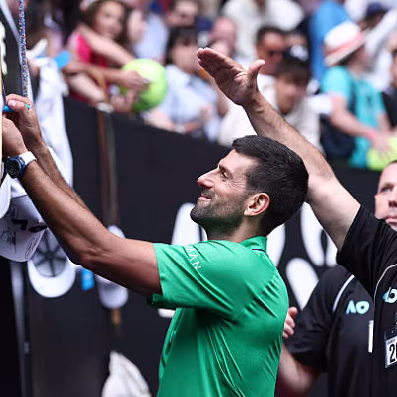 Novak Djokovic, matches won at the Australian Open. Photo: gettyimages