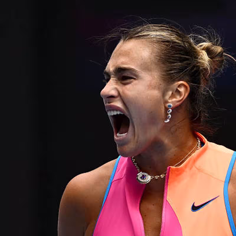 Sabalenka will play in the Australian Open final for the fourth consecutive time. Source: Getty