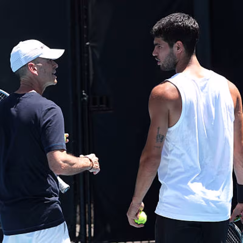 Samuel López, this is Alcaraz's coach. Photo: gettyimages