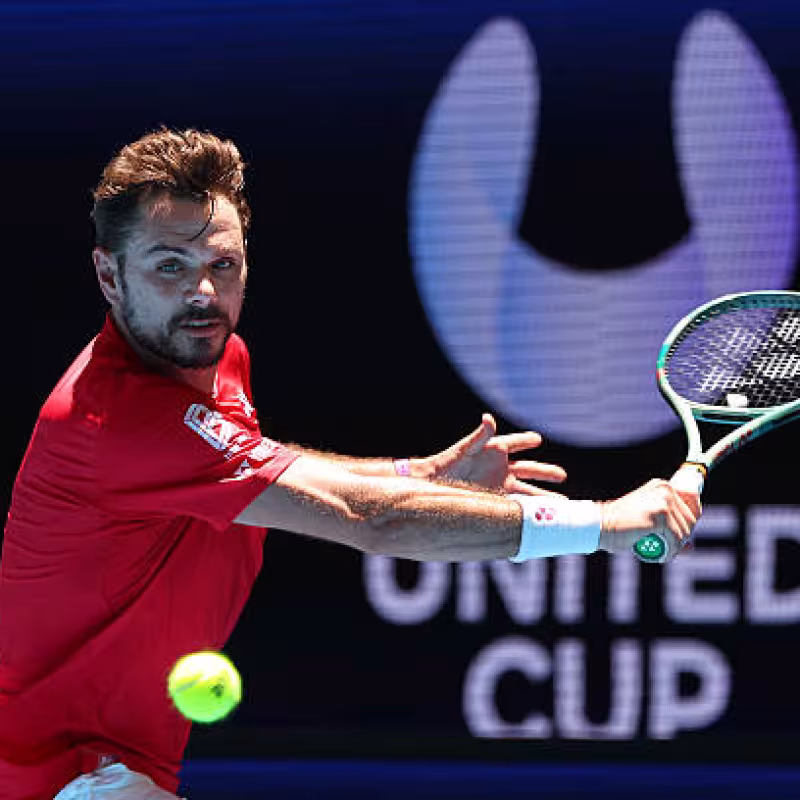 Stan Wawrinka, in United Cup 2026. Photo: Getty Images