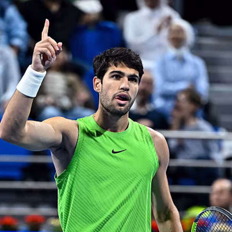 For the first time in his 34 finals, Alcaraz will play against a rival younger than him. Photo: Gettyimages