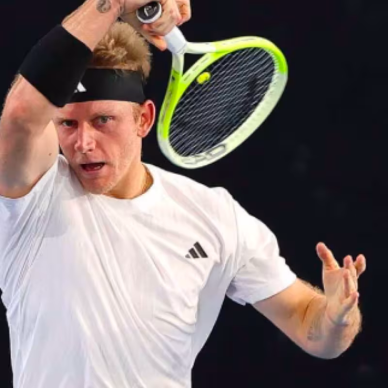 Alejandro Davidovich hits the first in Dallas. Source: RFET