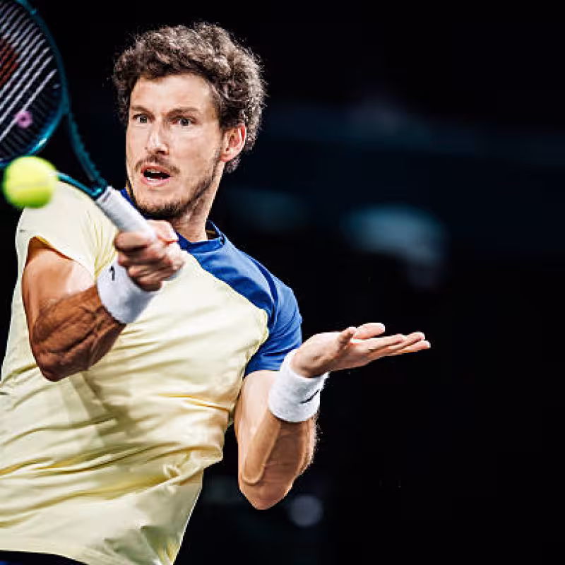 Carreño falls with honors against Lehecka in Dubai. Photo: Gettyimages