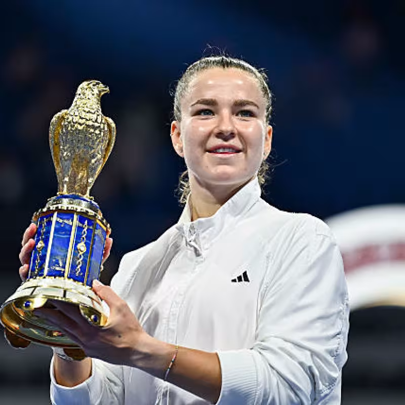 The resurrection of Muchova six years later: "I try to enjoy it, because in tennis everything goes very fast". Photo: Gettyimages.