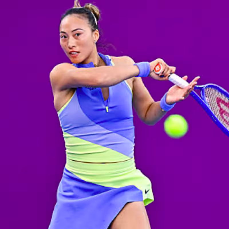 WTA Doha 2026. Qinwen Zheng returns in a big way. Source: Getty