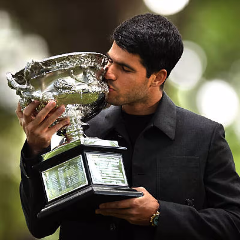 Carlos Alcaraz talks about Ferrero. Photo: gettyimages