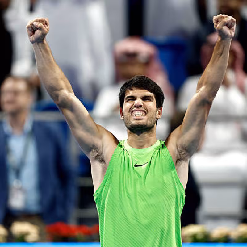 Carlos Alcaraz, victory in finals. Photo: gettyimages