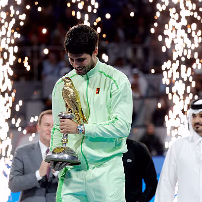 Carlos Alcaraz, advantage in ATP ranking over Sinner. Photo: gettyimages