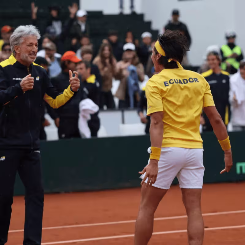 Ecuador advances to the second round of the Davis Cup.
