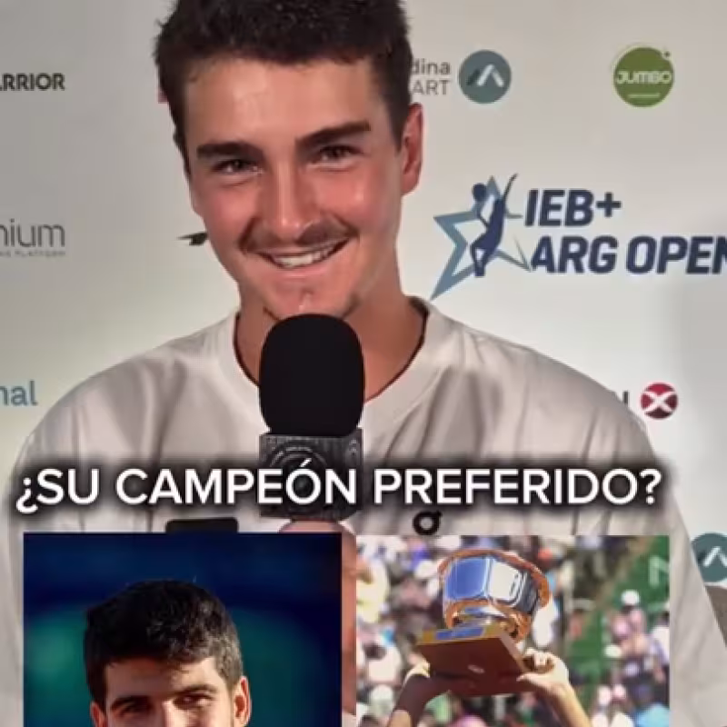 Fonseca chooses his favorite champion at the ATP Buenos Aires
