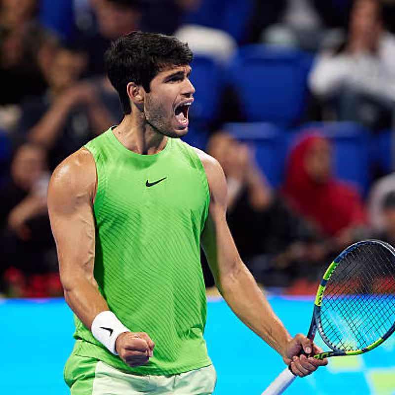 This is Alcaraz's position in the historical ATP 500 ranking. Source: Getty