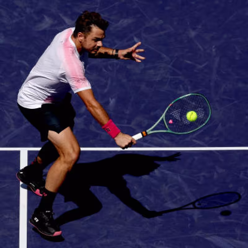 Stan Wawrinka, at Indian Wells 2026. Photo: gettyimages