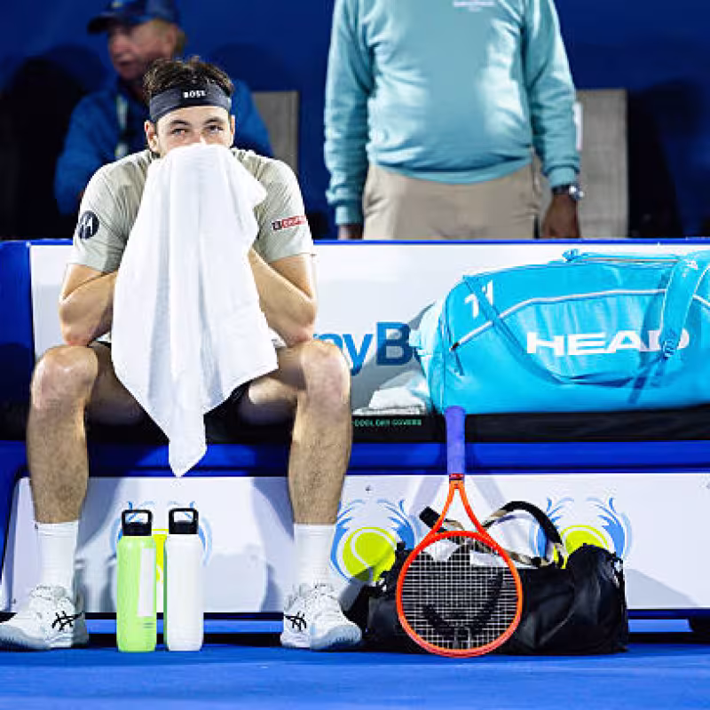 Taylor Fritz, injured. Photo: gettyimages.