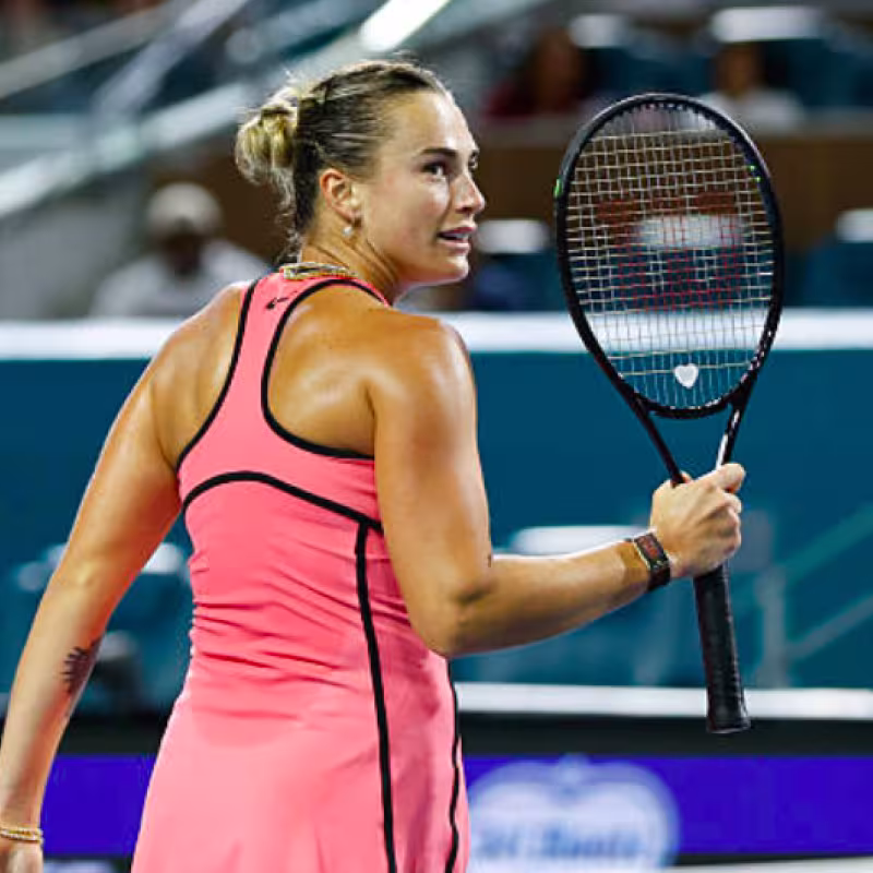 Sabalenka: "I feel more comfortable at the net each time." Source: Getty