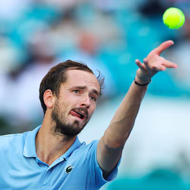 Medvedev gets a big scare against the world #164. Source: Getty