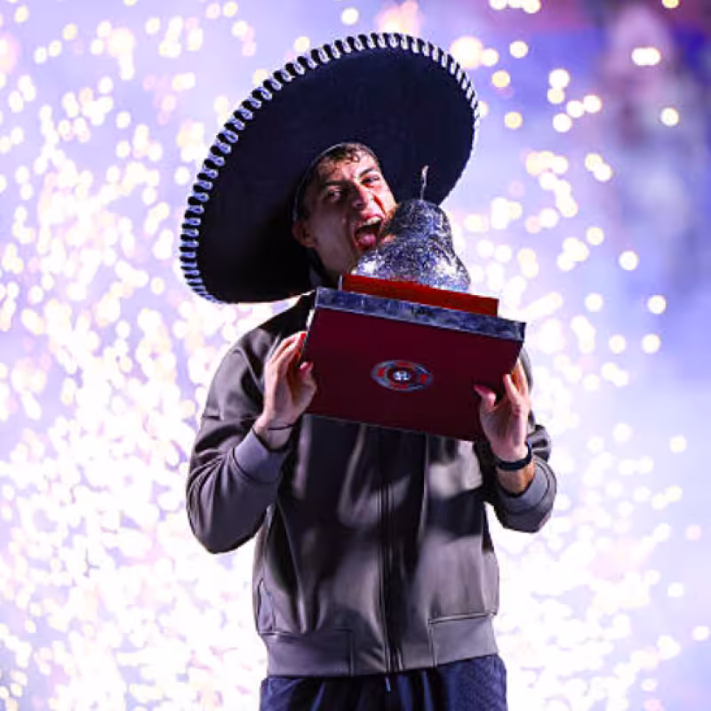 Cobolli also smiles on Acapulco cement. Source: Getty