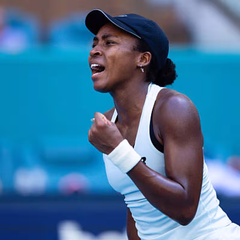 Gauff, positive after being a finalist in Miami: "I am going to learn a lot from this match". Photo: Gettyimages