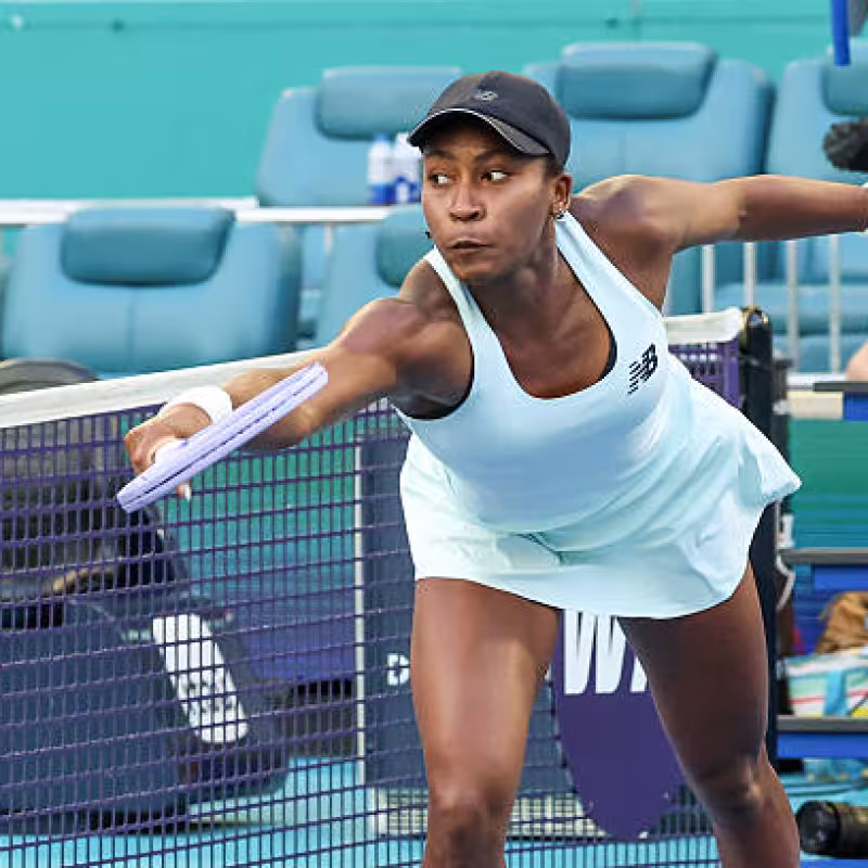 Gauff reacts in time against Parks in Miami