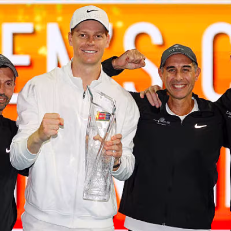 Sinner is one Masters 1000 away from tying with Alcaraz. Source: Getty