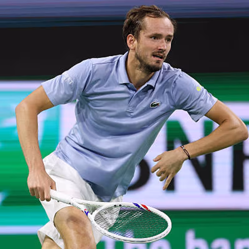 Medvedev gives no opportunity to Báez and his good feelings continue. Photo: Gettyimages