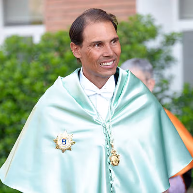Nadal is now Doctor Honoris Causa of the Polytechnic University of Madrid. Photo: Gettyimages