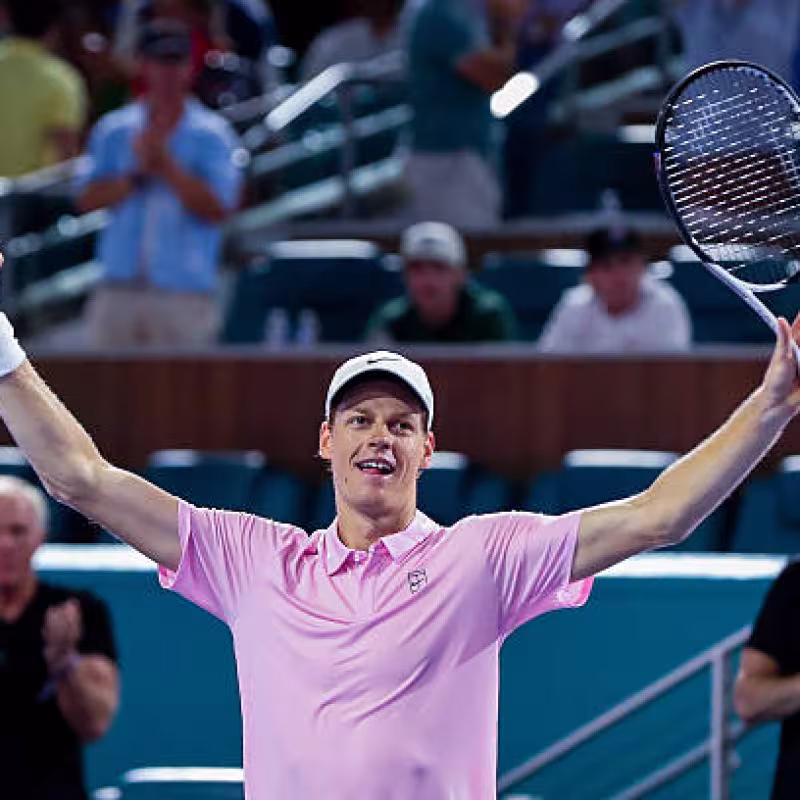 Sinner, the tennis player who has needed the fewest matches to reach 75 victories in Masters 1000. Photo: Gettyimages