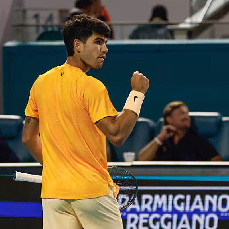Carlos Alcaraz adds points in Miami for the ATP ranking. Photo: gettyimages