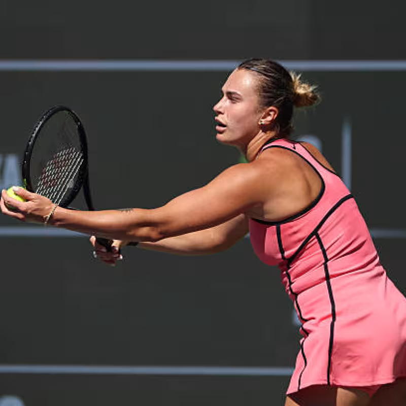 Aryna Sabalenka, impossible to relax. Photo: gettyimages