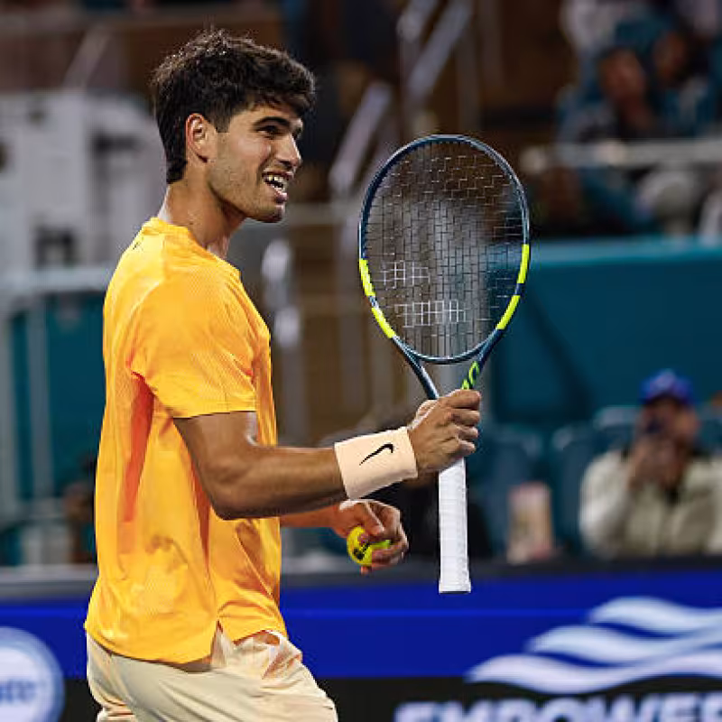 Carlos Alcaraz, schedule to watch against Korda in Miami. Photo: gettyimages