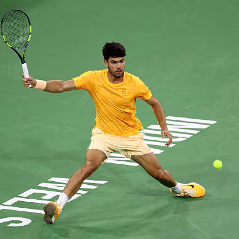 Carlos Alcaraz, consecutive victories on outdoor hard court. Photo: gettyimages
