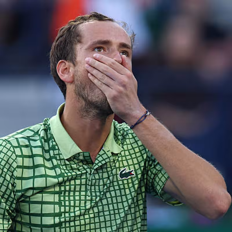 Daniil Medvedev, how he left Dubai and arrived at Indian Wells. Photo: gettyimages
