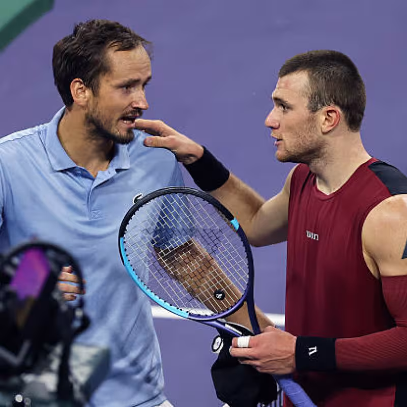 Jack Draper, problem with Medvedev. Photo: gettyimages.