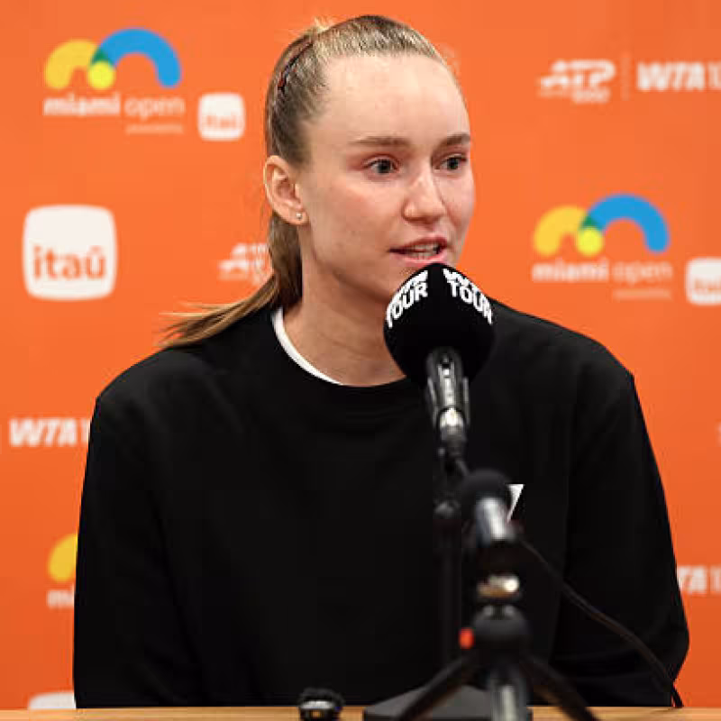 Elena Rybakina, ambition in Miami. Photo: gettyimages