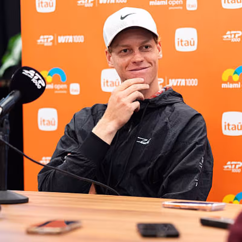 Jannik Sinner, schedule where to watch debut in Miami. Photo: gettyimages