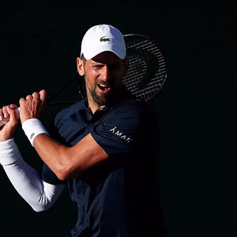 Novak Djokovic at Indian Wells, schedule where to watch. Photo: gettyimages
