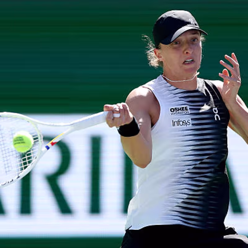 Iga Swiatek at Indian Wells 2026. Photo: gettyimages