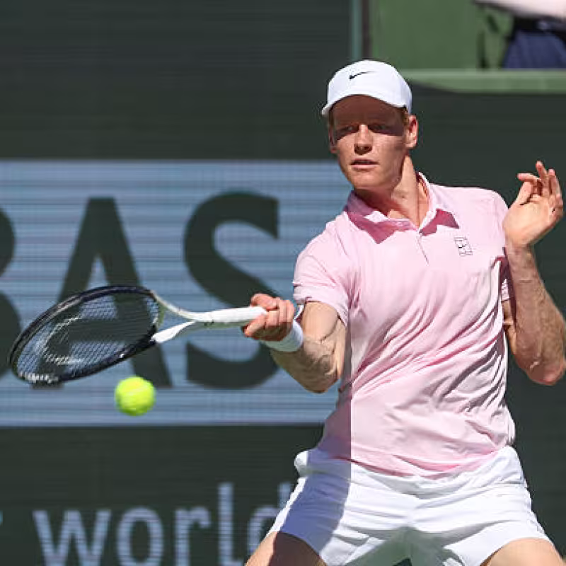 Jannik Sinner defeats Zverev at Indian Wells 2026. Photo: gettyimages