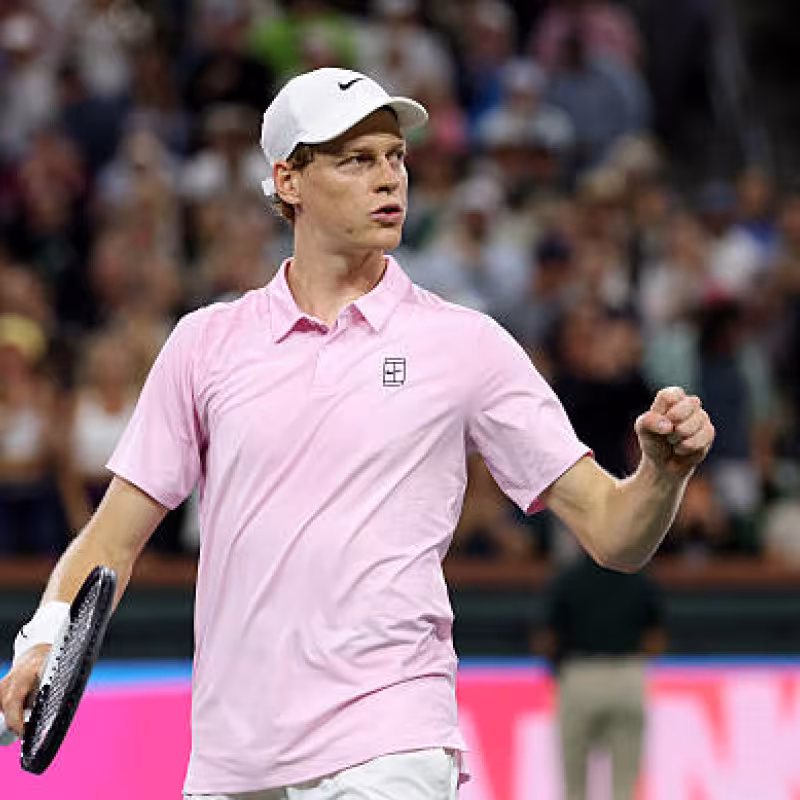Jannik Sinner, where to watch schedule with Tien at Indian Wells 2026. Photo: gettyimages