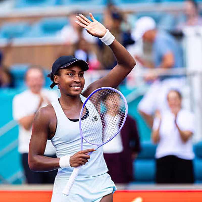 Coco Gauff, Full Stands at the Miami Open. Photo: gettyimages