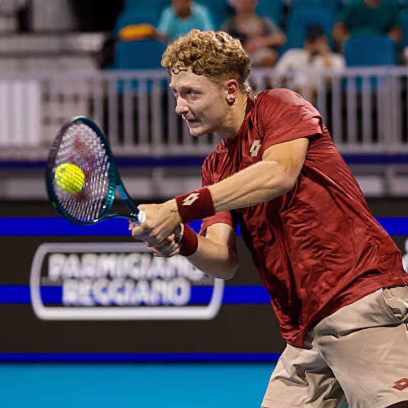 Martín Landaluce improves in the ATP ranking after Miami. Photo: gettyimages