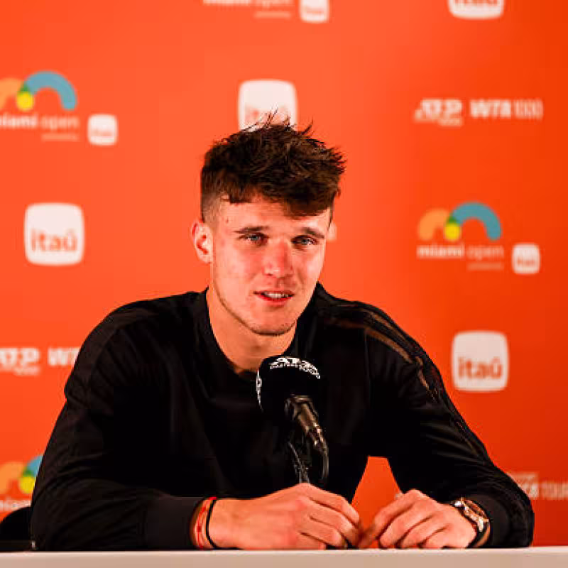 Mensik: "I don't put pressure on myself, I just try to focus on myself." Source: Getty