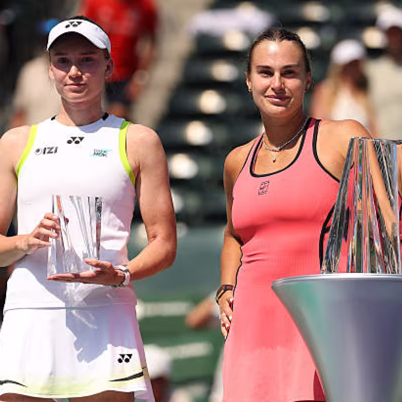 Sabalenka and Rybakina could unleash their rivalry now in Miami. Source: Getty